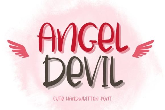 Angel Devil: A Playful Handwritten Font for Engaging Editorial Design