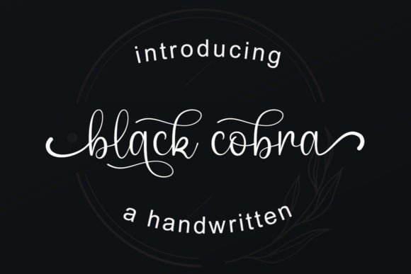 Black Cobra: An Editorial Font for Enchanting Layouts