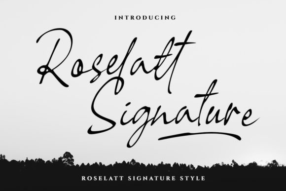 Enhance Your Brand with Roselatt: A Modern Signature Typeface