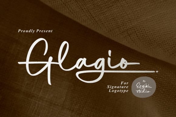 Glagio: A Signature Script Font for Authentic Brands