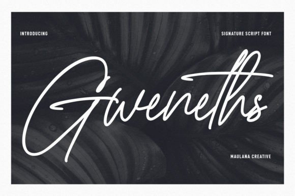 Gweneths: A Magical Script Font for Elegant Branding