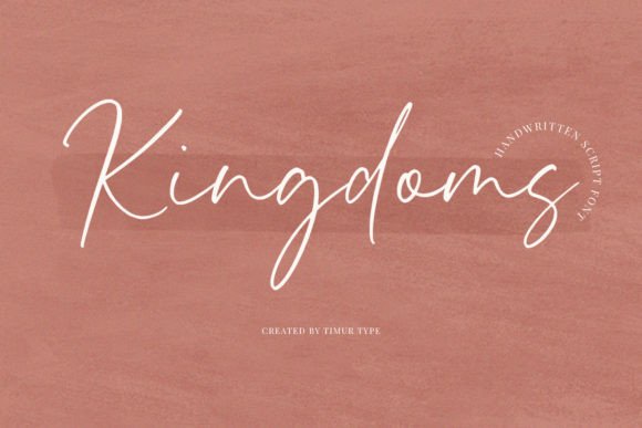 Kingdoms: A Handwritten Font for Editorial Stories