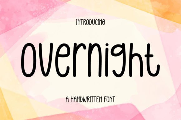 Overnight: A Script Font That Works After Dark