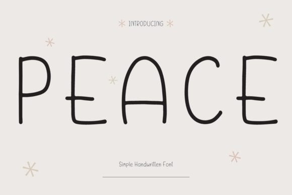 Peace: A Handwritten Font Designed for Modern Marketing