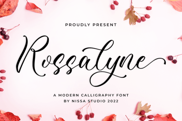 Rossalyne: A Script Font for Elegant Digital Designs