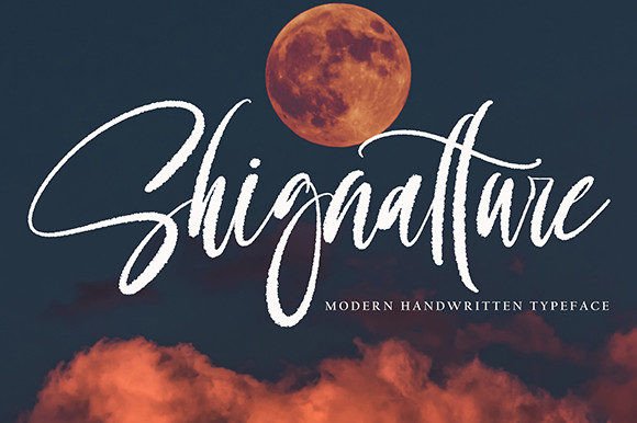 Shignatture: A Handwritten Font for Digital Design
