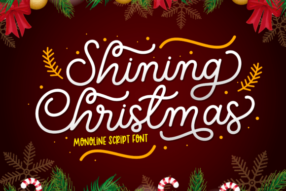 Shining Christmas: A Refined Script Font for Crafters