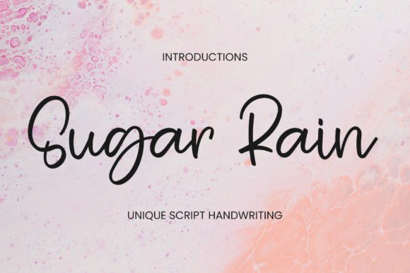 Sugar Rain: A Timeless Script Font for Digital Identity