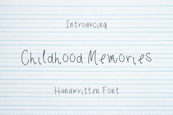 The Childhood Memories Font Adds Personality to Digital Layouts