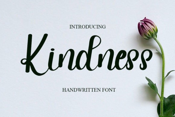 The Kindness Font: A Modern Handwritten Typeface for Digital Design