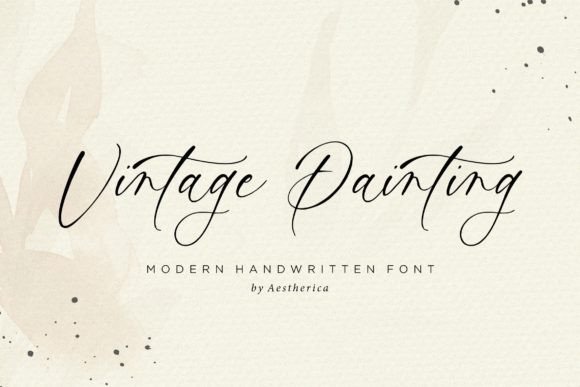 Vintage Painting Font: Adding Artistic Personality to Digital Design